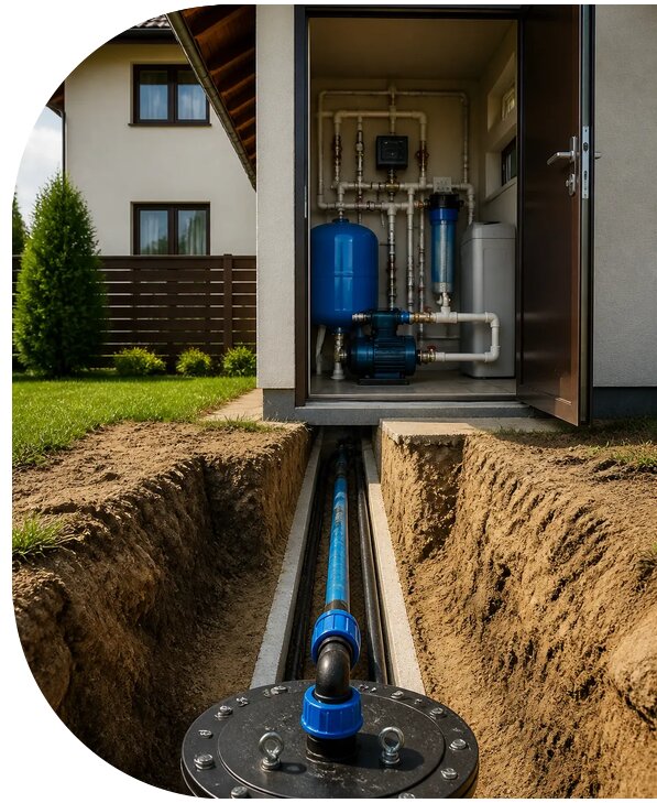 Водоснабжение дома из скважины в Нижнем Новгороде от 125052 р. | АПаруса-Ннн